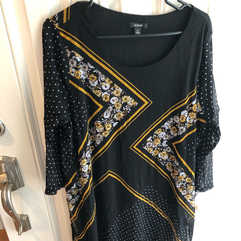 Double layer- wild print tunic